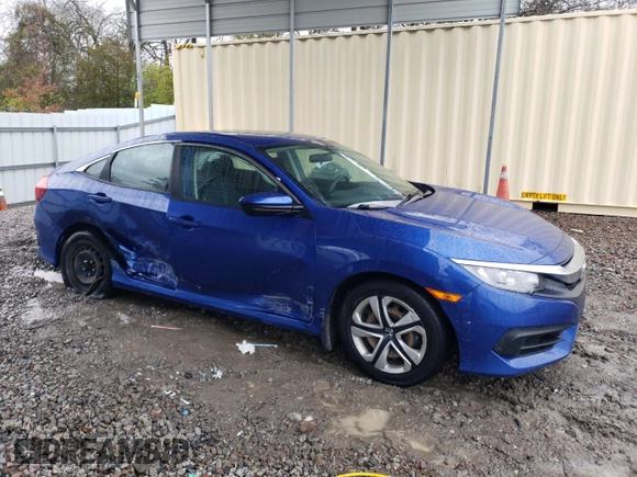 2016 Honda Civic Sedan LX with VIN 19XFC2F55GE014946, listed as a Copart auction lot 48106205 with 32,324 mi miles and Salvage Title. Bid and sale history available at carsss.com. Image 4.