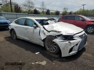 2018 Lexus LS 500 with VIN JTHC51FF8J5004560, listed as a Copart auction lot 55219535 with Not Provided miles and Salvage Title. Bid and sale history available at DreamBid. Image 4.