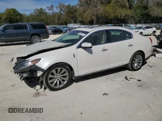 2014 Lincoln MKS with VIN 1LNHL9DKXEG602280, listed as a Copart auction lot 48932415 with 141,890 mi miles and Salvage Title. Bid and sale history available at carsss.com. Image 1.