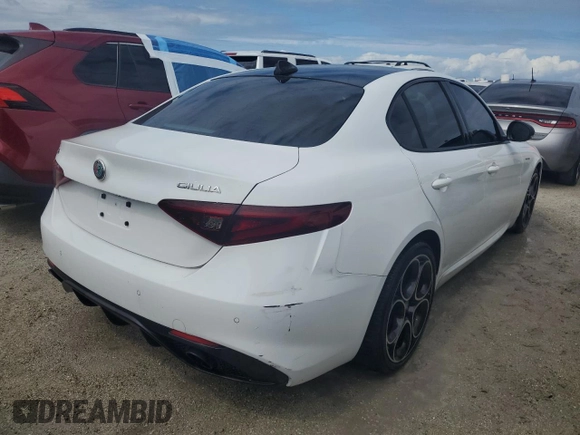 2022 Alfa Romeo Giulia Ti with VIN ZARFAMBN7N7666283, listed as a Copart auction lot 62803554 with 16,347 mi miles and Salvage Title. Bid and sale history available at carsss.com. Image 3.