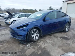 2023 Tesla Model Y Long Range with VIN 7SAYGAEE4PF799790, listed as a IAAI auction lot 41623556 with 25,286 mi miles. Bid and sale history available at carsss.com. Image 21.