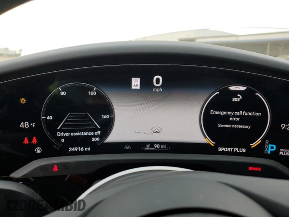 2022 Porsche Taycan 4S z VIN WP0BB2Y15NSA71463, wystawiony jako Copart lot #45126285 z przebiegiem 24 916 mil mil oraz Szkoda całkowita • Salvage title. Historia ofert i sprzedaży dostępna na DreamBid. Obrazek 9.