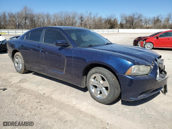 2013 Dodge Charger SE with VIN 2C3CDXBG7DH665097, listed as a Copart auction lot 47875525 with 98,300 mi miles and Salvage Title. Bid and sale history available at carsss.com. Image 4.