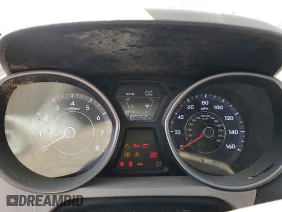 2016 Hyundai Elantra SE with VIN 5NPDH4AE8GH782749, listed as a Copart auction lot 47066475 with 100,352 mi miles and Salvage Title. Bid and sale history available at carsss.com. Image 9.
