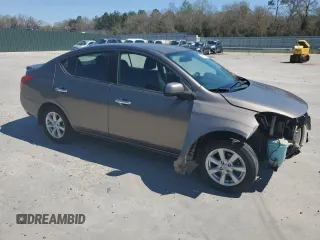 2014 Nissan Versa SV with VIN 3N1CN7AP5EL870097, listed as a Copart auction lot 50593715 with 161,632 mi miles and Salvage Title. Bid and sale history available at carsss.com. Image 4.