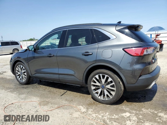 2020 Ford Escape Titanium Hybrid with VIN 1FMCU0DZ5LUA68913, listed as a Copart auction lot 57306055 with 57,711 mi miles and Non repairable. Bid and sale history available at DreamBid. Image 2.