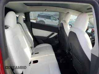2022 Tesla Model Y Long Range with VIN 7SAYGDEE1NF458443, listed as a Copart auction lot 46497265 with 59,721 mi miles and Salvage Title. Bid and sale history available at carsss.com. Image 10.