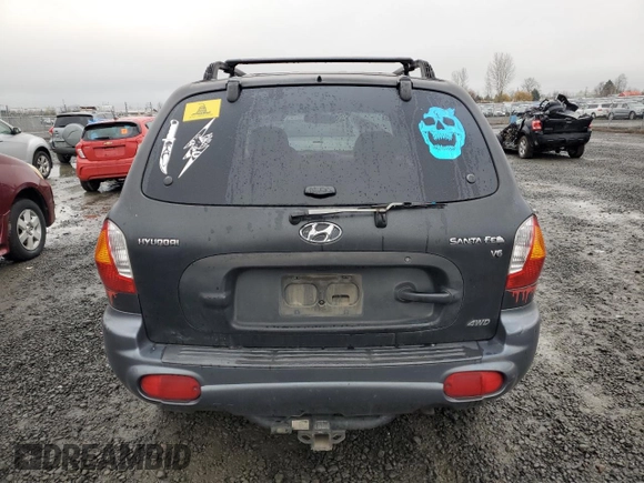 2002 Hyundai Santa Fe GLS with VIN KM8SC73D62U238546, listed as a Copart auction lot 83797674 with 169,183 mi miles and Salvage Title. Bid and sale history available at carsss.com. Image 6.