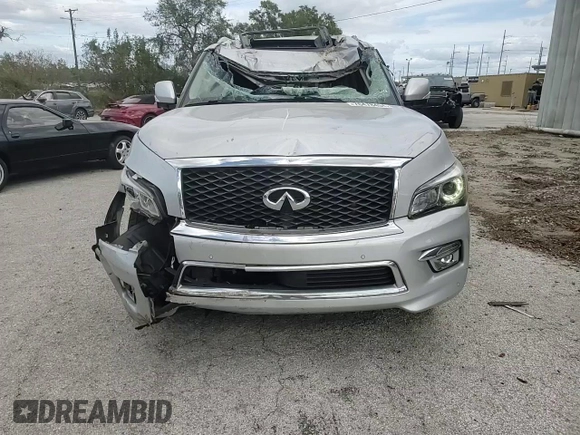 2017 Infiniti QX80 with VIN JN8AZ2NF7H9640379, listed as a Copart auction lot 76478454 with 121,582 mi miles and Non Repairable. Bid and sale history available at carsss.com. Image 12.