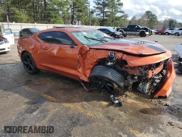 2022 Chevrolet Camaro LT1 with VIN 1G1FF1R74N0127946, listed as a Copart auction lot 44971195 with 9,442 mi miles and Salvage Title. Bid and sale history available at carsss.com. Image 4.