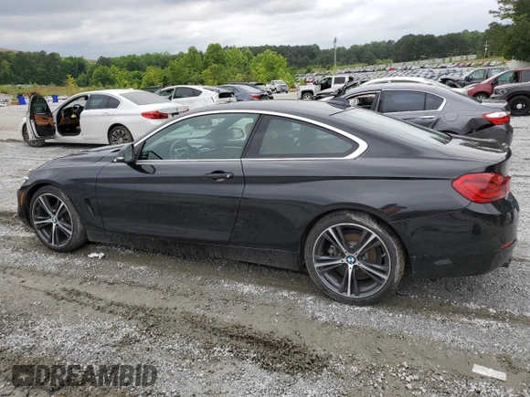 2018 BMW 4 Series 430i z VIN WBA4W3C50JAC97534, wystawiony jako Copart lot #55630895 z przebiegiem 90 212 mil mil oraz Szkody całkowita. Historia ofert i sprzedaży dostępna na DreamBid. Obrazek 2.