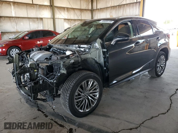 2022 Lexus RX with VIN 2T2JZMAA5NC250349, listed as a Copart auction lot 49899195 with 37,212 mi miles and Salvage Title. Bid and sale history available at carsss.com. Image 1.