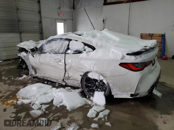 2022 BMW M4 Competition with VIN WBS33AZ07NCJ38064, listed as a Copart auction lot 87812315 with 0 mi miles and Salvage Title. Bid and sale history available at carsss.com. Image 2.