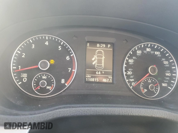 2012 Volkswagen Passat SE z VIN 1VWBH7A36CC108576, wystawiony jako Copart lot #56299105 z przebiegiem 110 815 mil mil oraz Szkoda całkowita • Salvage title. Historia ofert i sprzedaży dostępna na DreamBid. Obrazek 9.