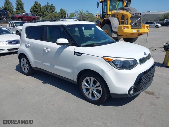 2016 Kia Soul + with VIN KNDJP3A59G7292180, listed as a IAAI auction lot 42004754 with 98,066 mi miles. Bid and sale history available at carsss.com. Image 1.