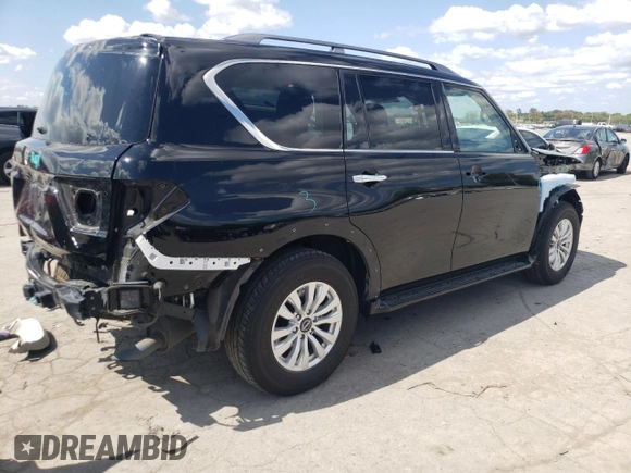 2023 Nissan Armada SV with VIN JN8AY2AC7P9180329, listed as a Copart auction lot 71796494 with 30,910 mi miles and Salvage Title. Bid and sale history available at carsss.com. Image 3.