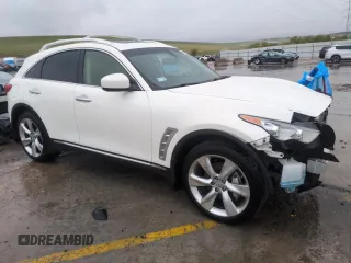 2012 Infiniti FX with VIN JN8BS1MW0CM180251, listed as a Copart auction lot 54678185 with 58,346 mi miles and Salvage Title. Bid and sale history available at DreamBid. Image 4.