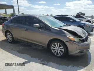 2012 Honda Civic EX with VIN 2HGFB2F80CH514042, listed as a Copart auction lot 54884795 with Not Provided miles and Clean Title. Bid and sale history available at DreamBid. Image 4.