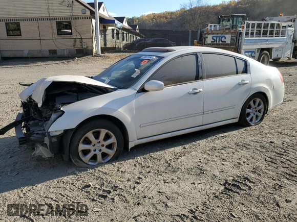 2007 Nissan Maxima 3.5 SE with VIN 1N4BA41E87C866387, listed as a Copart auction lot 78841584 with 0 mi miles and Salvage Title. Bid and sale history available at carsss.com. Image 1.