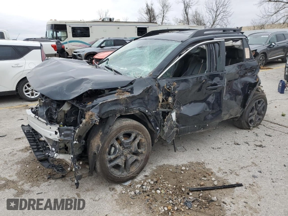 2023 Toyota RAV4 Adventure with VIN 2T3J1RFV6PW338761, listed as a Copart auction lot 47872415 with 0 mi miles and Salvage Title. Bid and sale history available at carsss.com. Image 1.
