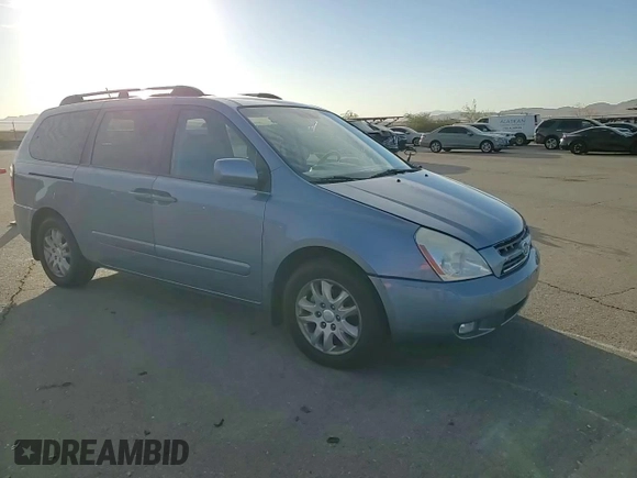 2009 Kia Sedona EX with VIN KNDMB233196275030, listed as a Copart auction lot 71997154 with 96,777 mi miles and Salvage Title. Bid and sale history available at carsss.com. Image 11.
