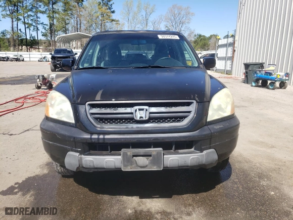2004 Honda Pilot EX with VIN 2HKYF184X4H505843, listed as a Copart auction lot 50374245 with 237,863 mi miles and Salvage Title. Bid and sale history available at carsss.com. Image 5.