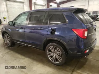 2021 Honda Passport EX-L with VIN 5FNYF8H50MB016075, listed as a Copart auction lot 44127035 with 18,707 mi miles and Salvage Title. Bid and sale history available at DreamBid. Image 2.