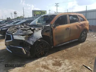 2017 Acura MDX Sport Hybrid w/Advance Pkg with VIN 5FRYD7H72HB001163, listed as a Copart auction lot 58867064 with 0 mi miles and Salvage Title. Bid and sale history available at carsss.com. Image 1.