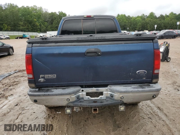 2002 Ford F-250 XL with VIN 1FTNW21F92ED31393, listed as a Copart auction lot 58253465 with 243,441 mi miles and Clean title. Bid and sale history available at DreamBid. Image 6.