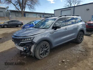 2023 Kia Sorento X-Line EX with VIN 5XYRHDLF6PG194979, listed as a Copart auction lot 88298725 with 16,820 mi miles and Salvage Title. Bid and sale history available at carsss.com. Image 1.