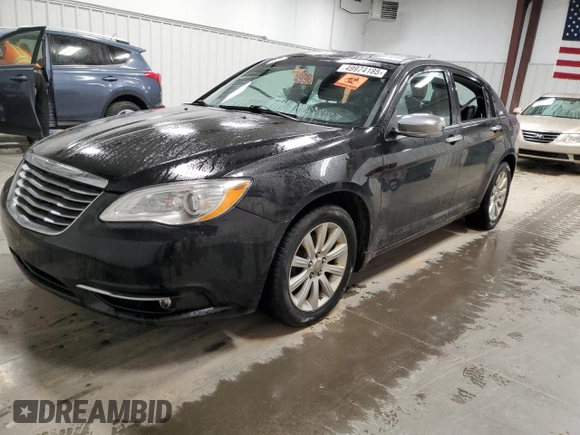 2013 Chrysler 200 Limited with VIN 1C3CCBCB5DN721554, listed as a Copart auction lot 49974185 with 162,668 mi miles and Salvage Title. Bid and sale history available at carsss.com. Image 1.