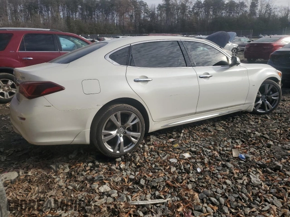 2016 Infiniti Q70 with VIN JN1BY1PR2GM721261, listed as a Copart auction lot 83307734 with 175,027 mi miles and Salvage title. Bid and sale history available at DreamBid. Image 3.