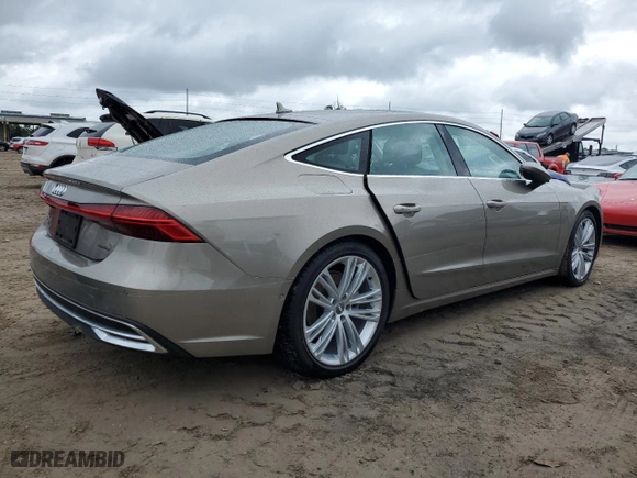 2019 Audi A7 Prestige with VIN WAUS2AF25KN084997, listed as a Copart auction lot 74468624 with 0 mi miles and Non Repairable. Bid and sale history available at carsss.com. Image 3.