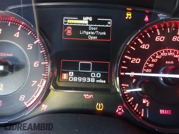 2016 Subaru WRX with VIN JF1VA1B63G9817632, listed as a IAAI auction lot 41818265 with 89,938 mi miles. Bid and sale history available at carsss.com. Image 15.