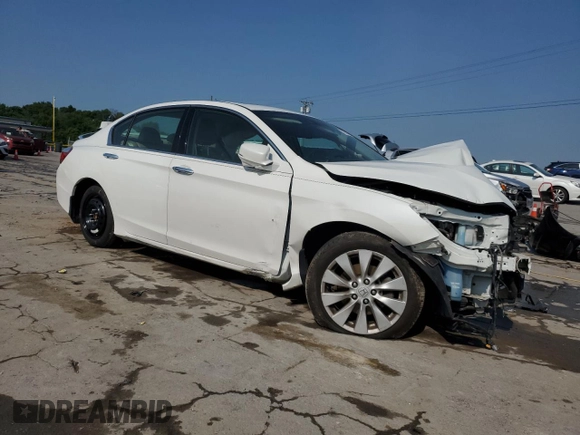 2015 Honda Accord Touring with VIN 1HGCR3F97FA028912, listed as a Copart auction lot 59334845 with 92,779 mi miles and Salvage title. Bid and sale history available at DreamBid. Image 4.