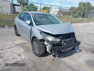 2020 Kia Rio LX with VIN 3KPA24AD7LE279062, listed as a IAAI auction lot 41437168 with 1 mi miles. Bid and sale history available at carsss.com. Image 1.