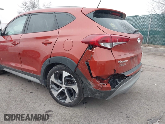 2017 Hyundai Tucson Sport with VIN KM8J3CA24HU416629, listed as a IAAI auction lot 41557615 with 72,844 mi miles and . Bid and sale history available at DreamBid. Image 6.