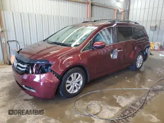 2016 Honda Odyssey EX-L z VIN 5FNRL5H60GB046332, wystawiony jako Copart lot #53582755 z przebiegiem 111 731 mil mil oraz Szkoda całkowita • Salvage title. Historia ofert i sprzedaży dostępna na DreamBid. Obrazek 1.