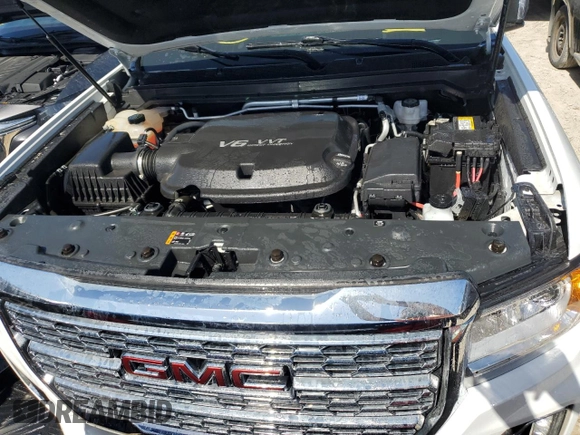 2021 GMC Canyon 4WD Denali with VIN 1GTG6EEN3M1225754, listed as a Copart auction lot 75266004 with 0 mi miles and Non Repairable. Bid and sale history available at carsss.com. Image 11.