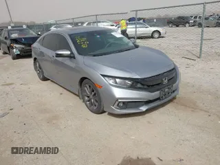 2020 Honda Civic Sedan EX with VIN 19XFC1F39LE000129, listed as a IAAI auction lot 41803070 with 38,638 mi miles. Bid and sale history available at carsss.com. Image 1.