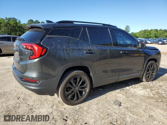 2020 GMC Terrain SLT with VIN 3GKALPEV9LL191177, listed as a Copart auction lot 57800395 with 69,400 mi miles and Salvage title. Bid and sale history available at DreamBid. Image 3.