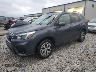 2021 Subaru Forester Premium z VIN JF2SKAJC9MH517873, wystawiony jako Copart lot #84837204 z przebiegiem 81 512 mil mil oraz Nie do naprawy • Non repairable. Historia ofert i sprzedaży dostępna na DreamBid. Obrazek 1.