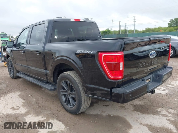 2023 Ford F-150 XL with VIN 1FTEW1C53PFC27708, listed as a IAAI auction lot 42654990 with 37,093 mi miles and . Bid and sale history available at DreamBid. Image 3.