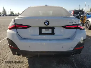 2023 BMW 4 Series 430i with VIN WBA63AV09PFN91000, listed as a Copart auction lot 46491385 with 3,372 mi miles and Salvage title. Bid and sale history available at DreamBid. Image 6.