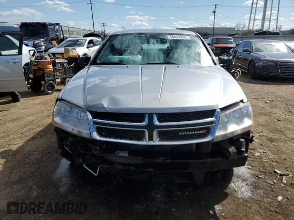2014 Dodge Avenger SE with VIN 1C3CDZAB2EN216419, listed as a Copart auction lot 50443265 with 115,201 mi miles and Salvage Title. Bid and sale history available at DreamBid. Image 5.