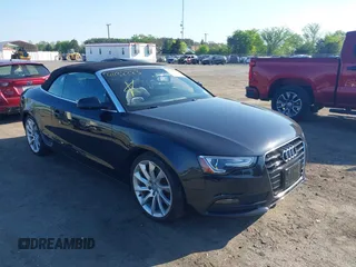 2014 Audi A5 Premium Plus z VIN WAULFAFH4EN011640, wystawiony jako IAAI lot #42138283 z przebiegiem 87 039 mil mil oraz . Historia ofert i sprzedaży dostępna na DreamBid. Obrazek 1.