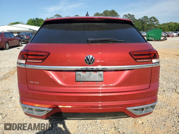 2021 Volkswagen Atlas SE with VIN 1V2PE2CA6MC229995, listed as a Copart auction lot 53197635 with 61,998 mi miles and Salvage title. Bid and sale history available at DreamBid. Image 6.