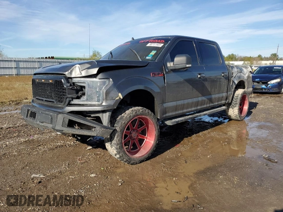 2018 Ford F-150 XL with VIN 1FTEW1EG4JKC18755, listed as a Copart auction lot 88741905 with 0 mi miles and Salvage Title. Bid and sale history available at carsss.com. Image 1.