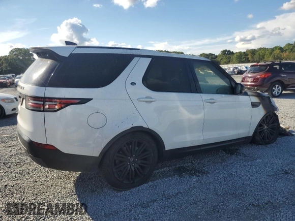 2017 Land Rover Discovery HSE with VIN SALRRBBV8HA010405, listed as a Copart auction lot 72507134 with Not Provided miles and Salvage Title. Bid and sale history available at carsss.com. Image 3.