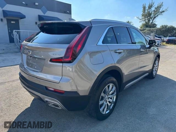 2023 Cadillac XT4 AWD Premium Luxury with VIN 1GYFZDR40PF108407, listed as a Copart auction lot 54799365 with 8,724 mi miles and Non Repairable. Bid and sale history available at carsss.com. Image 3.